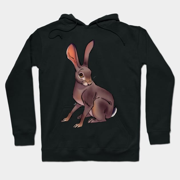 Scrub hare Hoodie by PaulaBS